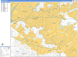 West Covina Wall Map Basic Style 2026